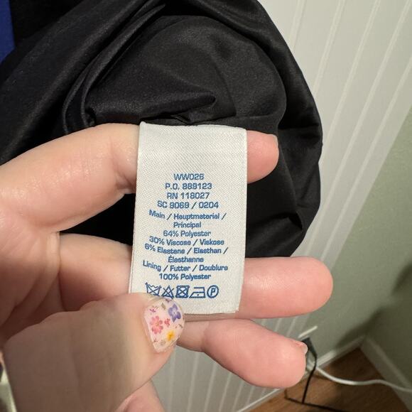 Boden Audrey Colorblock Dress Ponte Knit Purple Black Size 8 - Picture 5 of 6